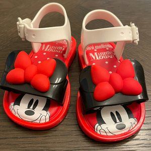 Mini Melissa Mar Sandal + Minnie Mouse, Toddler Size 5